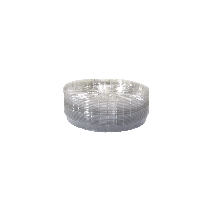 SAUCER 14" CLEAR PLASTIC (50)