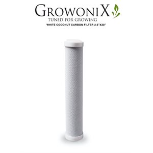 GROWONIX 2.5'' X 20'' WHITE COCO REPLACEMENT CARBON FILTER