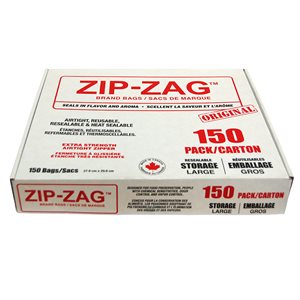 ZIP-ZAG ORIGINAL SACS LARGES 27.9 CM X 29.8 CM (150)