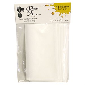 ROSIN ARTS NYLON ROSIN BAGS 3.5'' X 6'' 32 MICRONS (10)