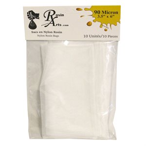 ROSIN ARTS NYLON ROSIN BAGS 3.5'' X 6'' 90 MICRONS (10)