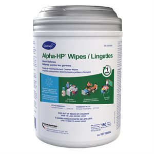 DIVERSEY ALPHA-HP WIPES 160 SHEETS (1)