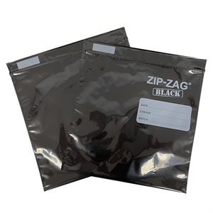 ZIP-ZAG BLACK SACS LARGES 27 CM X 28 CM (50)